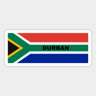 Durban City in South African Flag Sticker